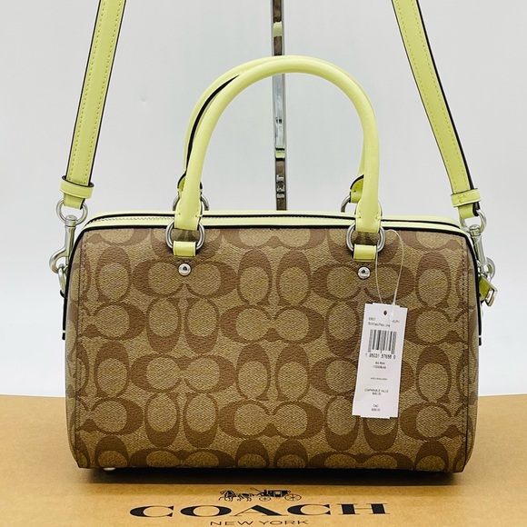 Coach Rowan Satchel Crossbody Bag in Signature Canvas - Picture 5 of 10
